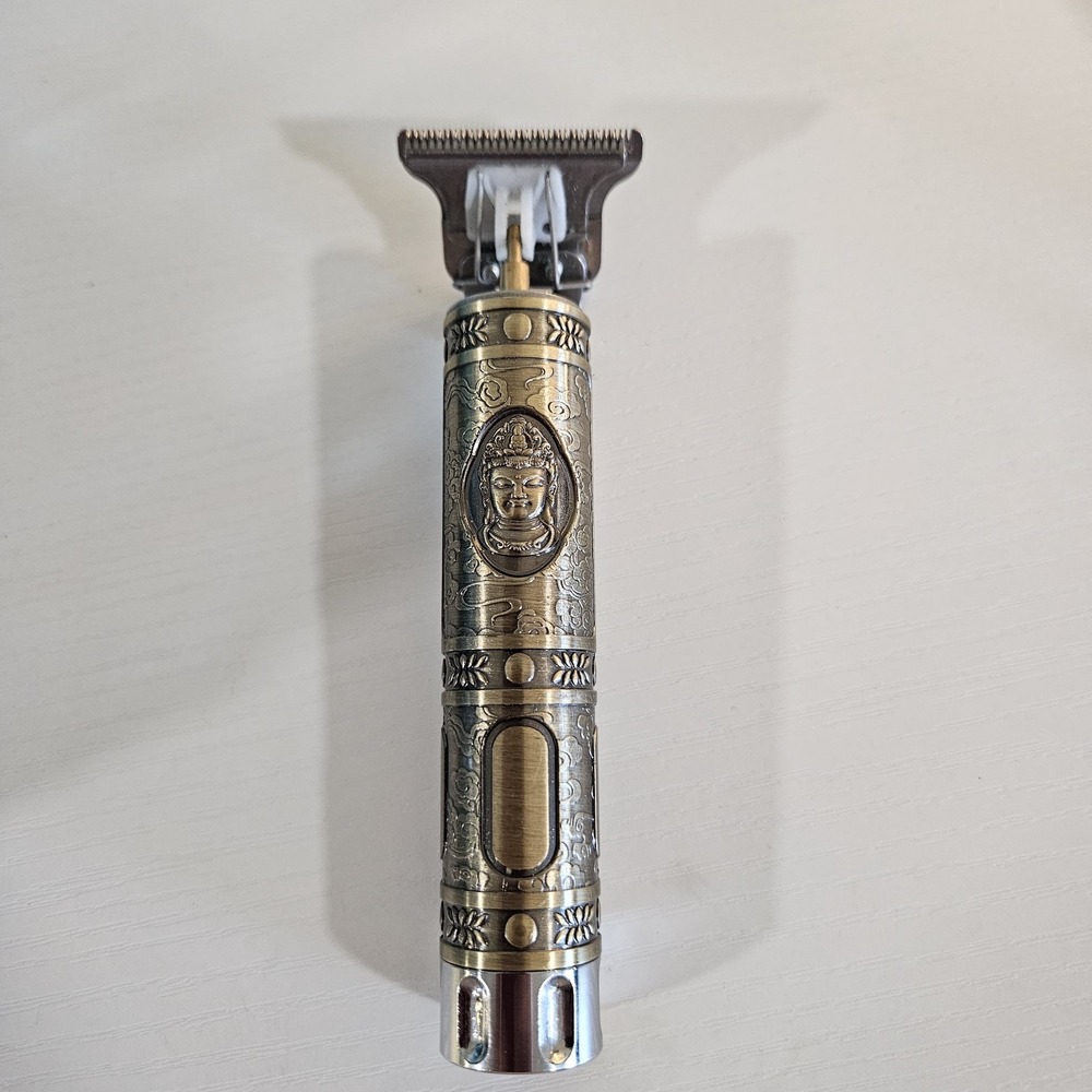 Vintage T9 Rechargeable Hair Trimmer | Antique Bronze Buddha T-Blade Barber...